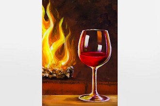 Wine by the Fireplace